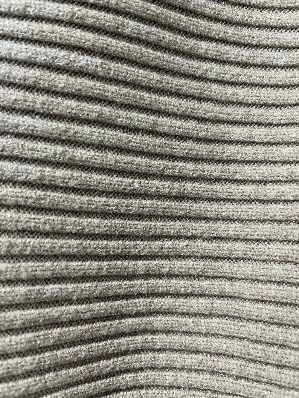 Anthropologie Ribbed Scoop-Neck Sweater in Beige-Taupe - Picture 3 of 4